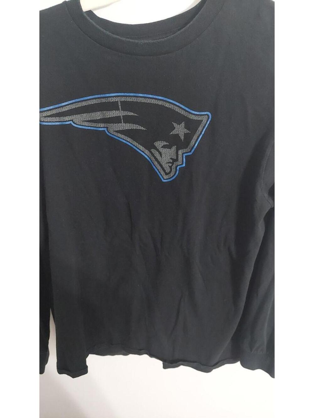 New England Patriots Black Long Sleeve T-Shirt